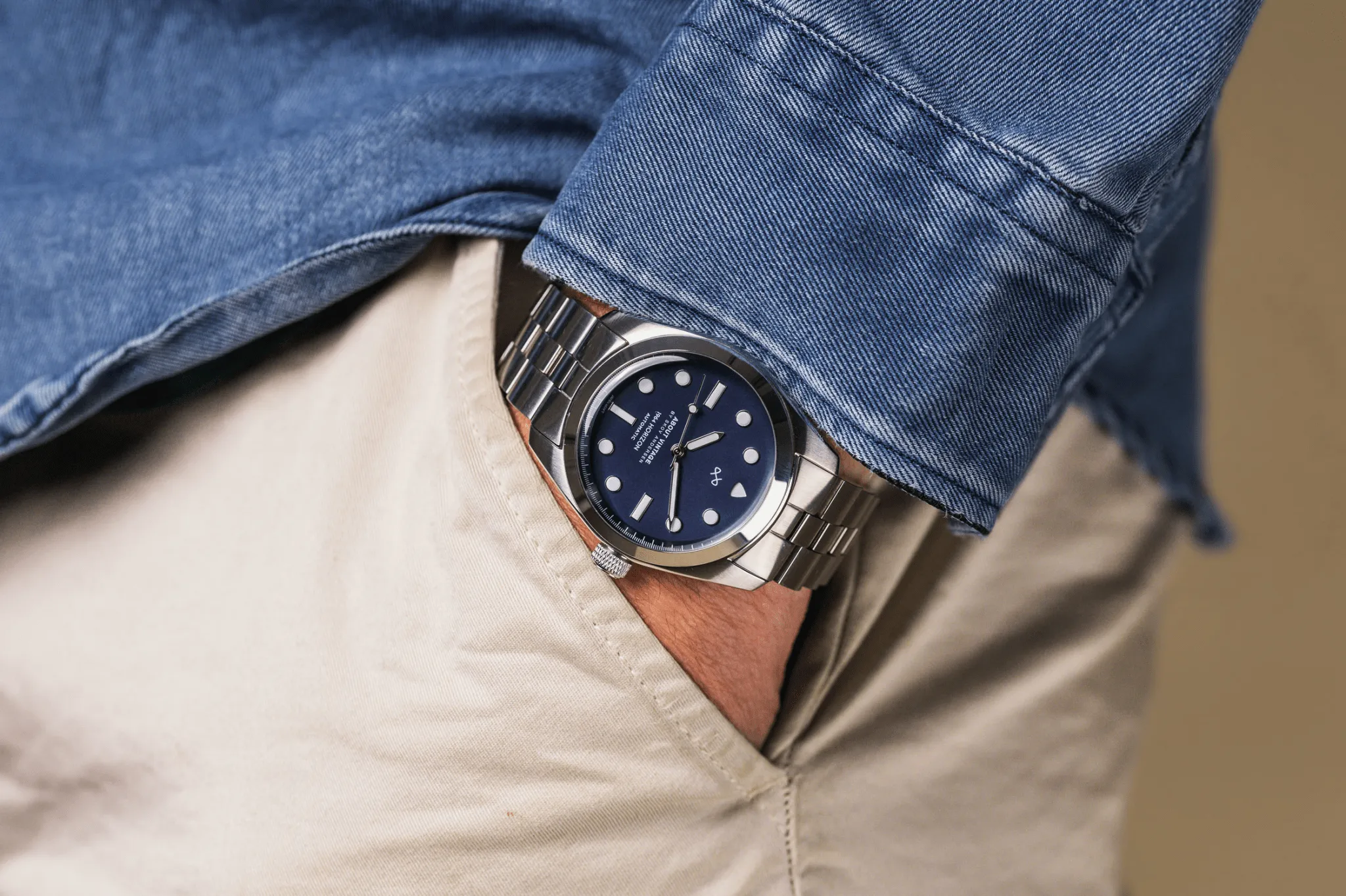 1964 Horizon Automatic. Steel / Matte Blue