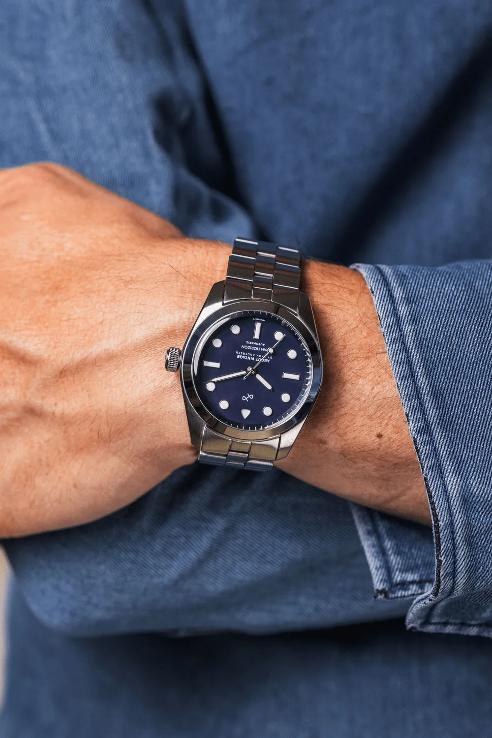 1964 Horizon Automatic. Steel / Matte Blue