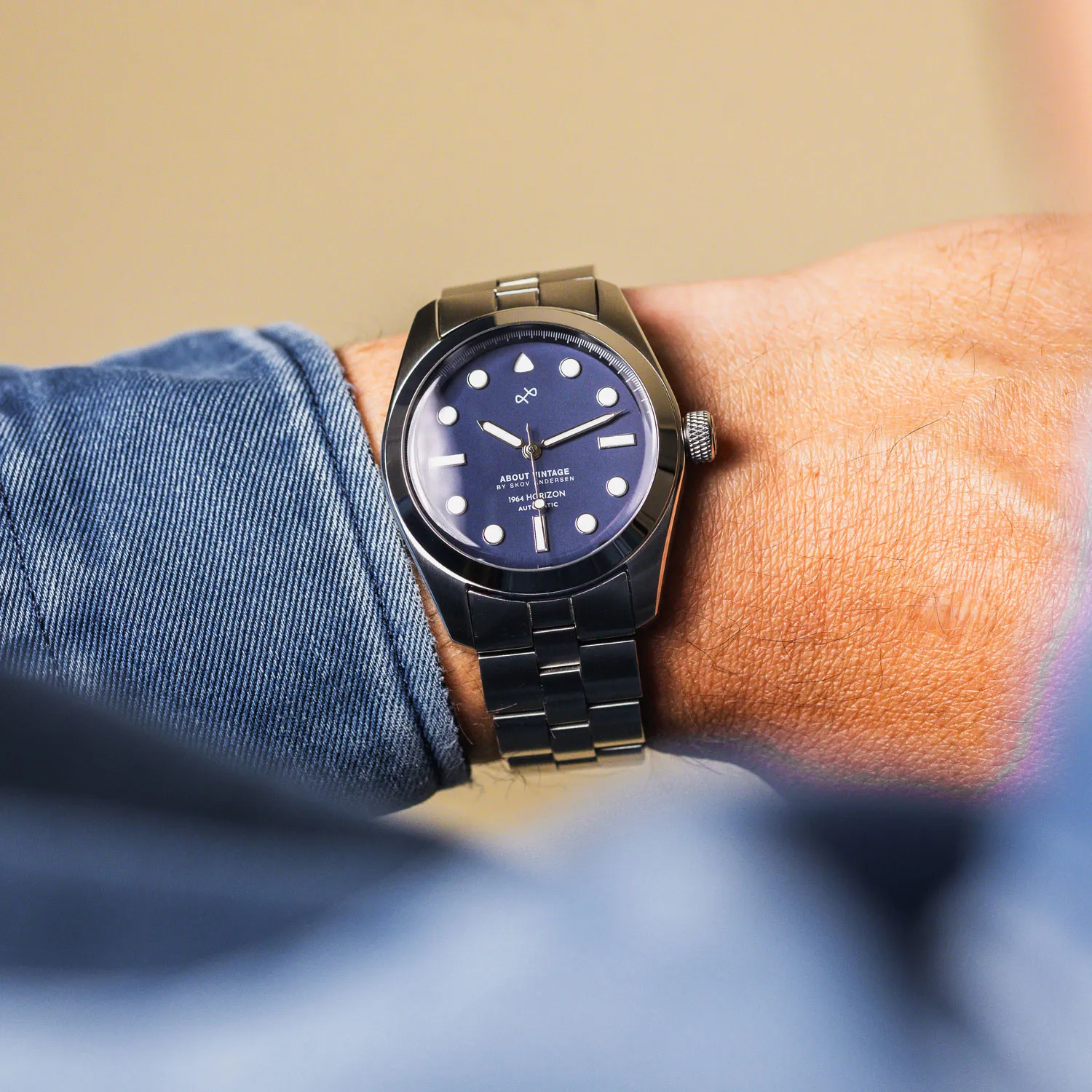 1964 Horizon Automatic. Steel / Matte Blue