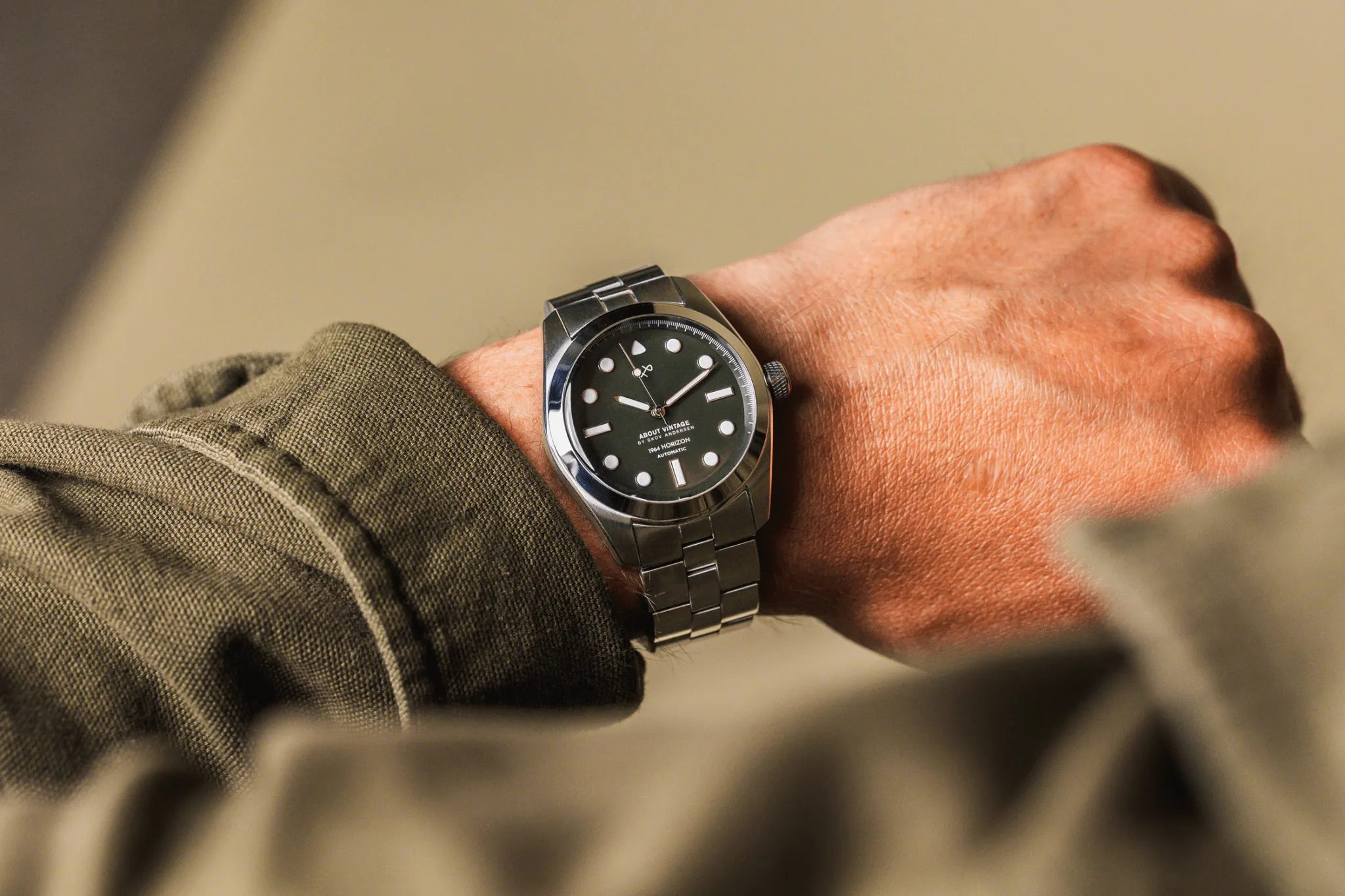 1964 Horizon Automatic. Steel / Matte Green