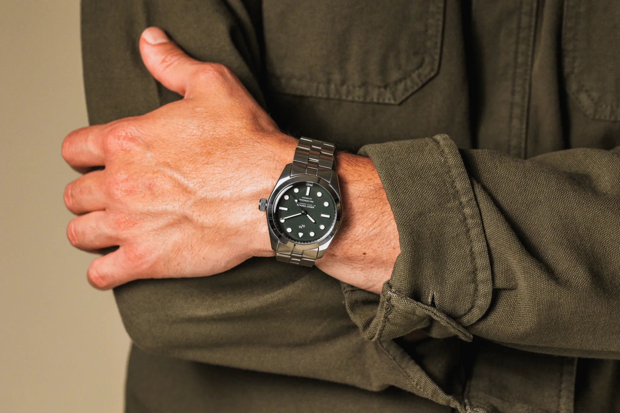 1964 Horizon Automatic. Steel / Matte Green