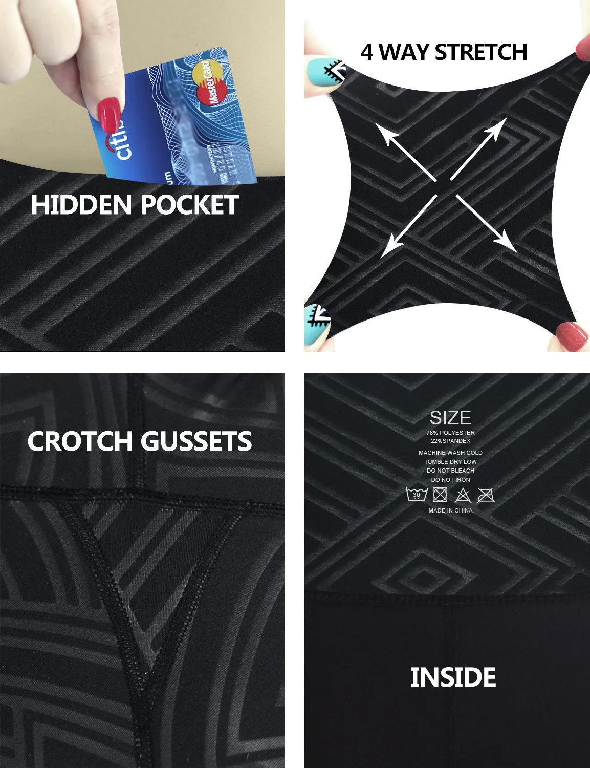 26" inseam 3D Printed Gym Pants DIAMOND_Gym