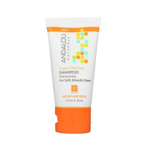 Andalou Naturals Argan Oil & Shea Moisture Rich Shampoo 50ml - Travel Size