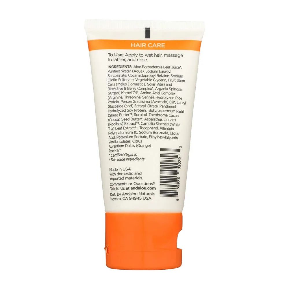 Andalou Naturals Argan Oil & Shea Moisture Rich Shampoo 50ml - Travel Size