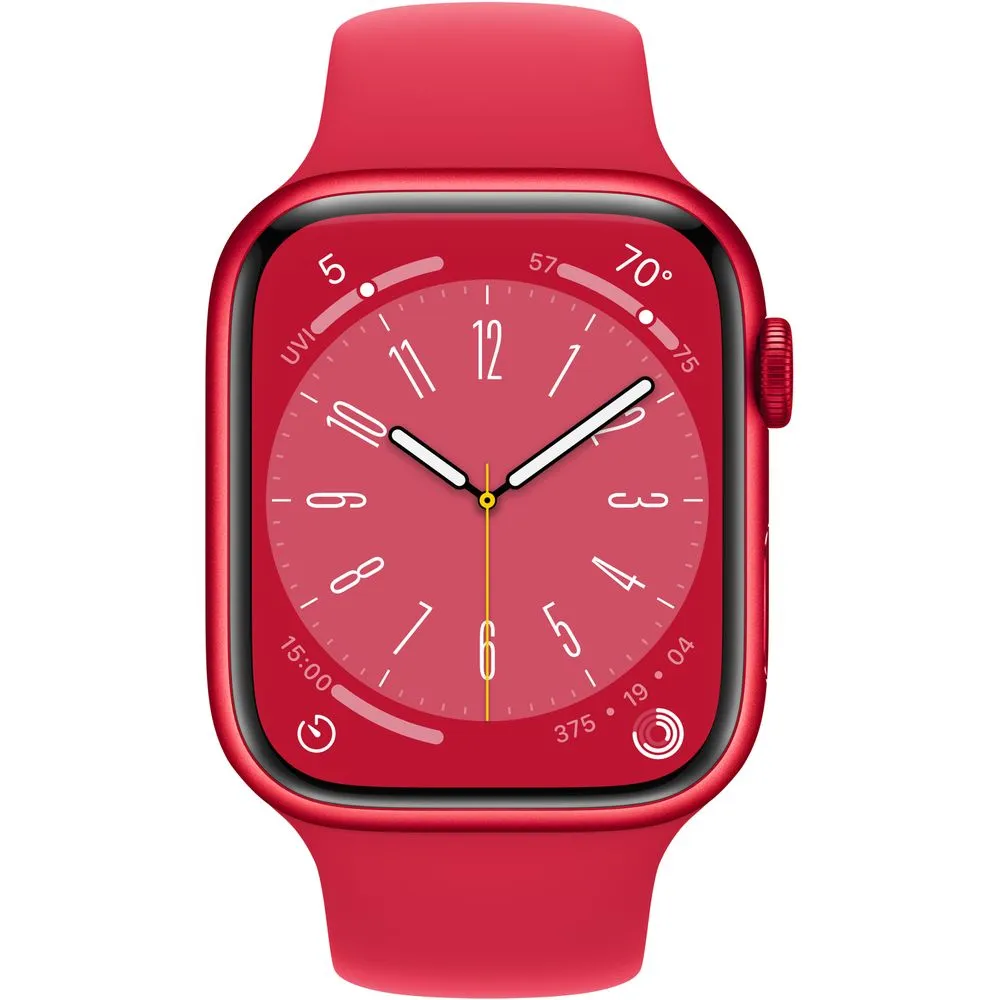 Apple Watch Gen 8 Series 8 Cell 45mm (PRODUCT)RED Aluminum - (PRODUCT)RED Sport Band MNVR3LL/A