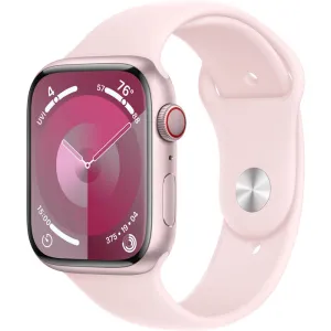 Apple Watch Gen 9 Series 9 Cell 45mm Pink Aluminum - Light Pink Sport Band MRMK3LW/A