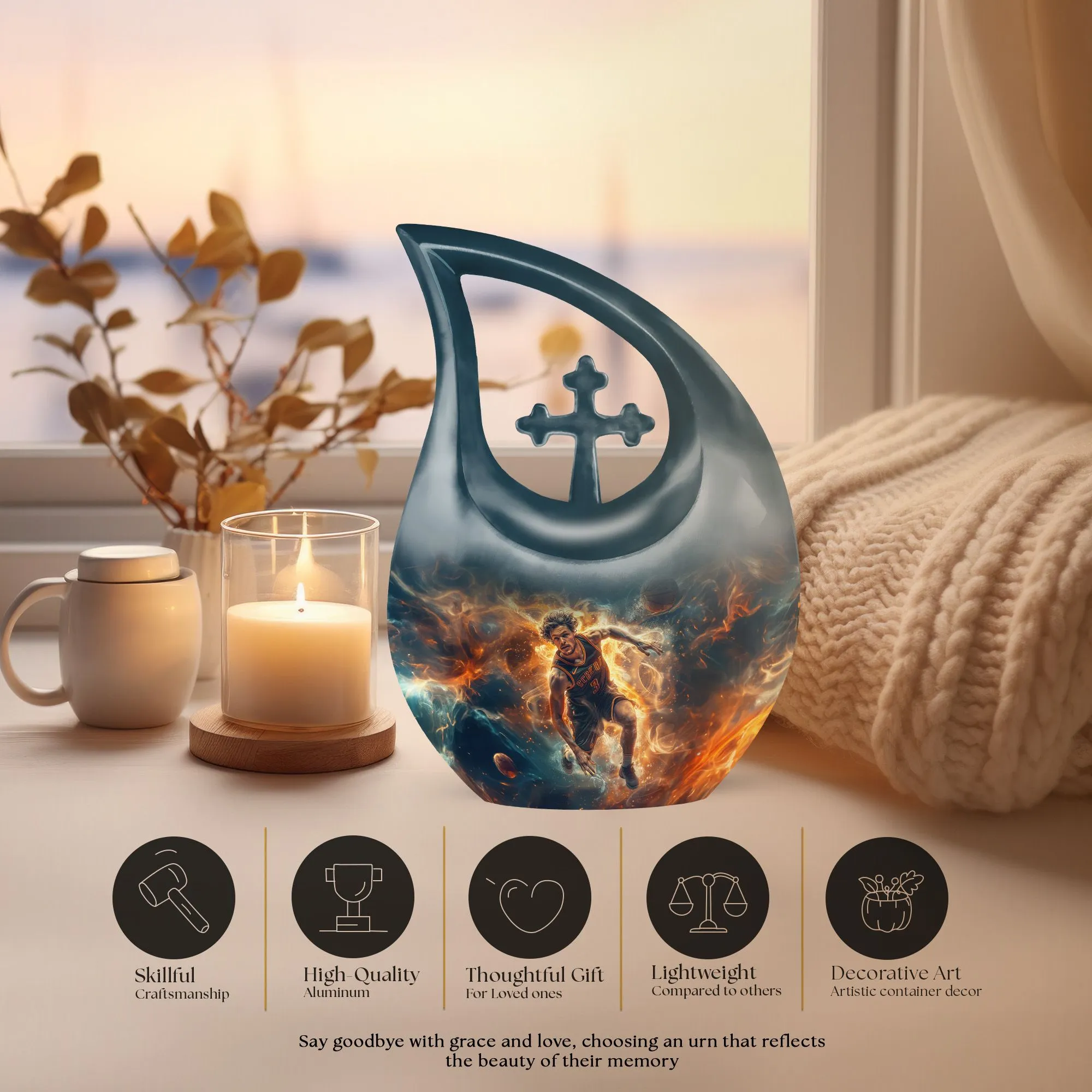 Basketball Cremation Urn - Containers For Cremated Ashes