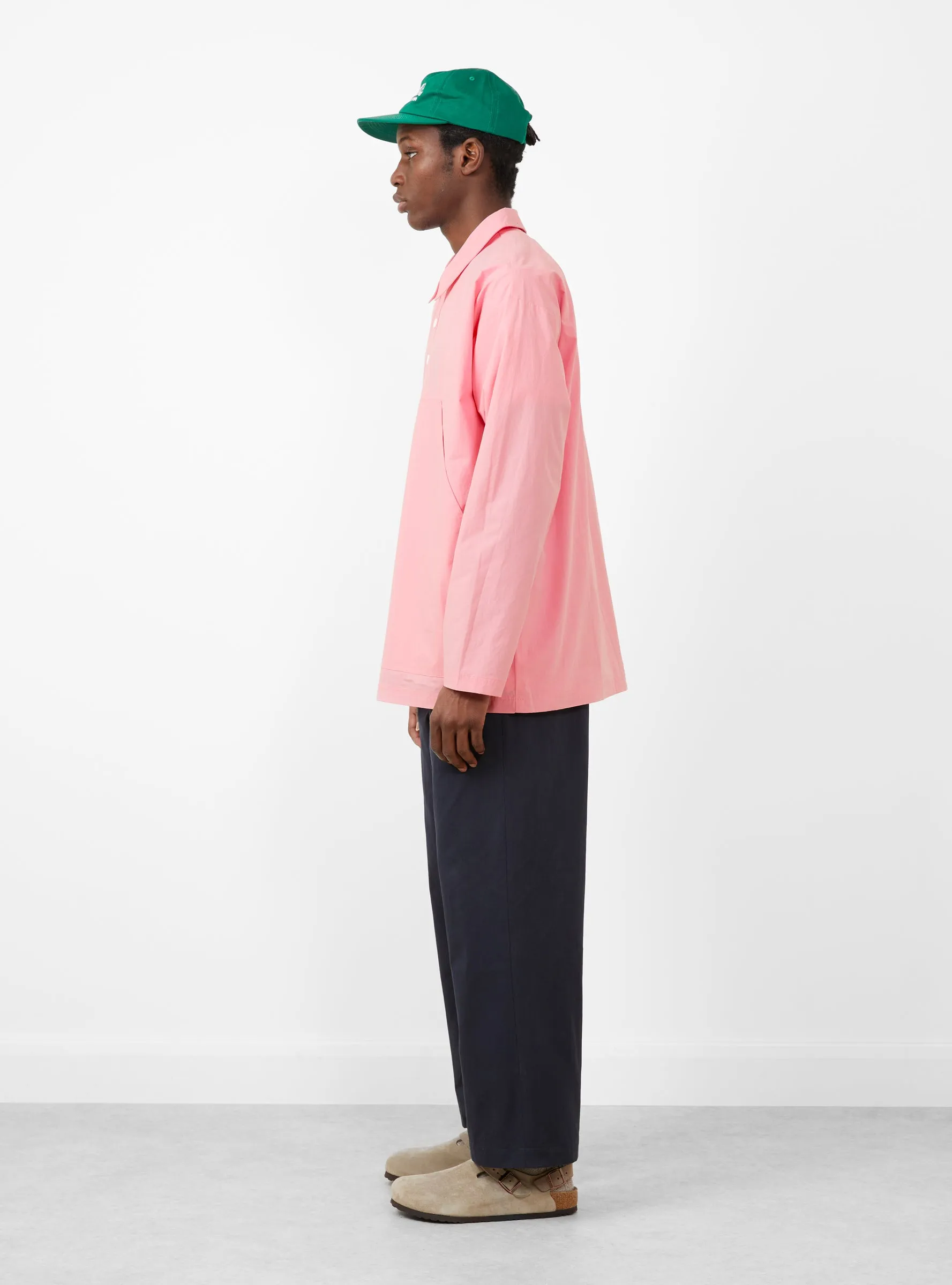 Big Pocket Smock Shirt Pink