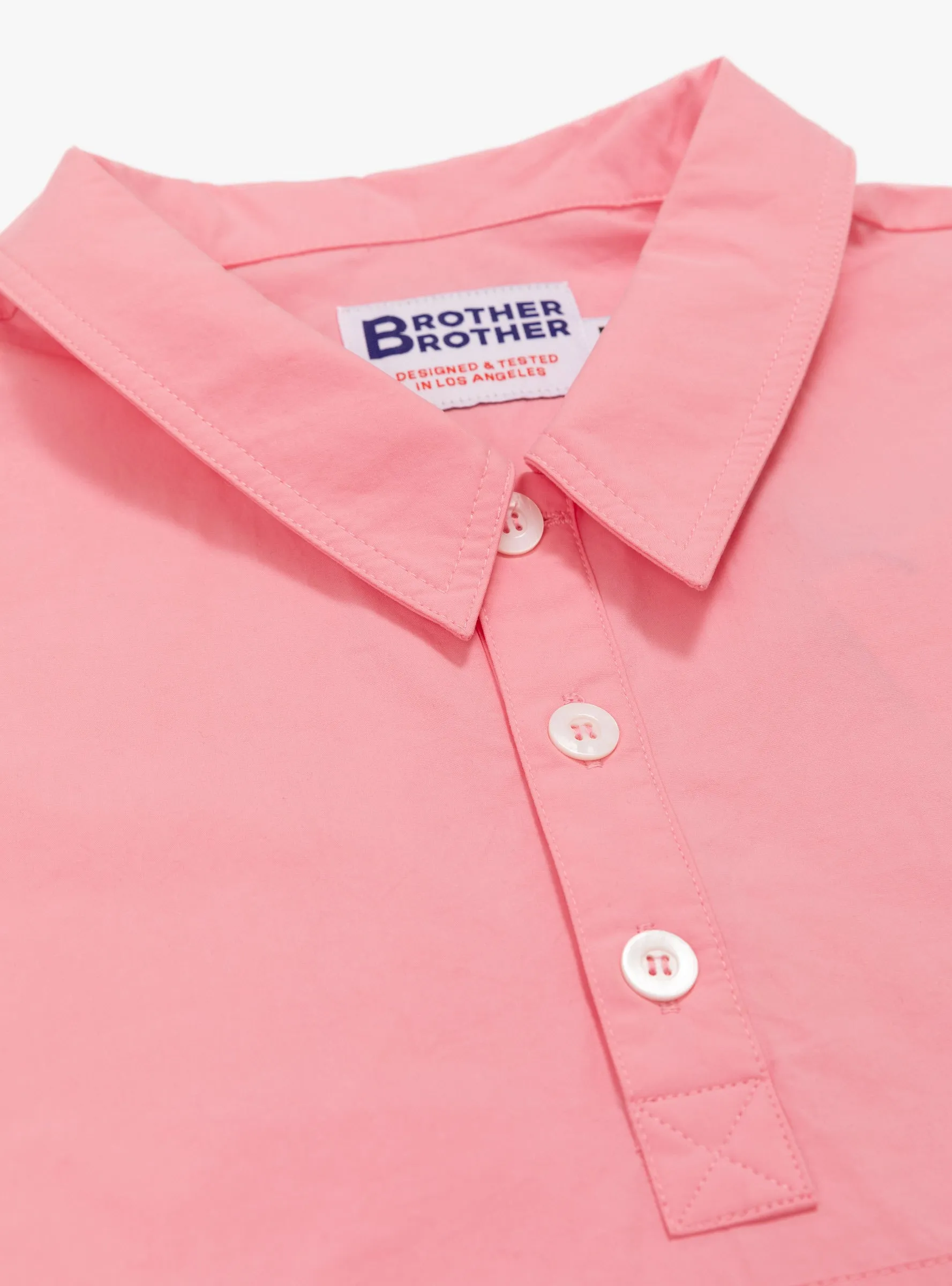 Big Pocket Smock Shirt Pink