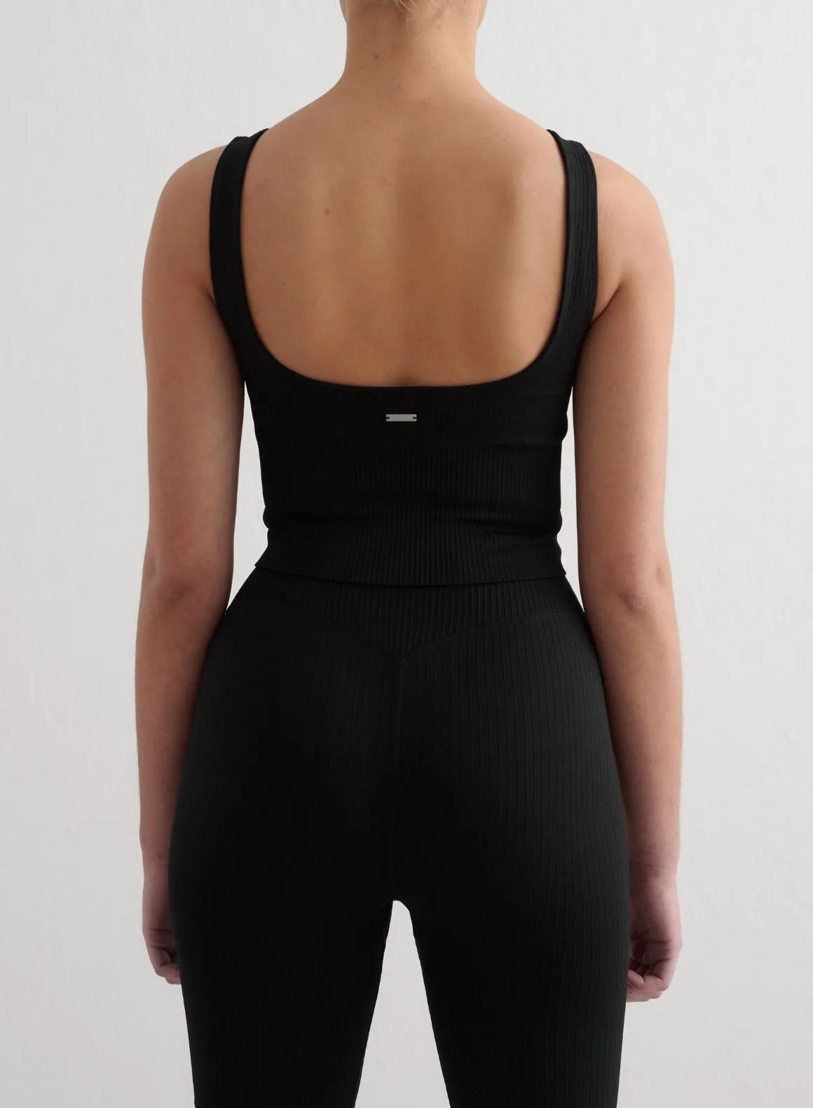 Black Ribbed Seamless Shaping Bralette