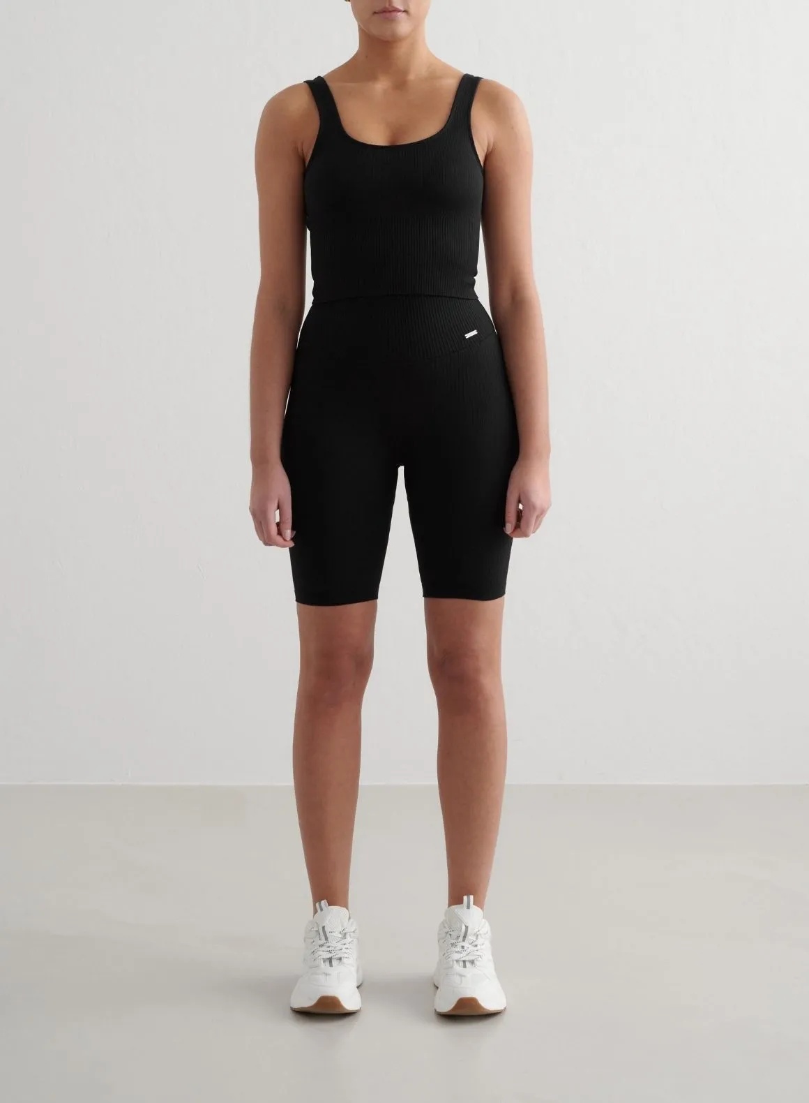 Black Ribbed Seamless Shaping Bralette