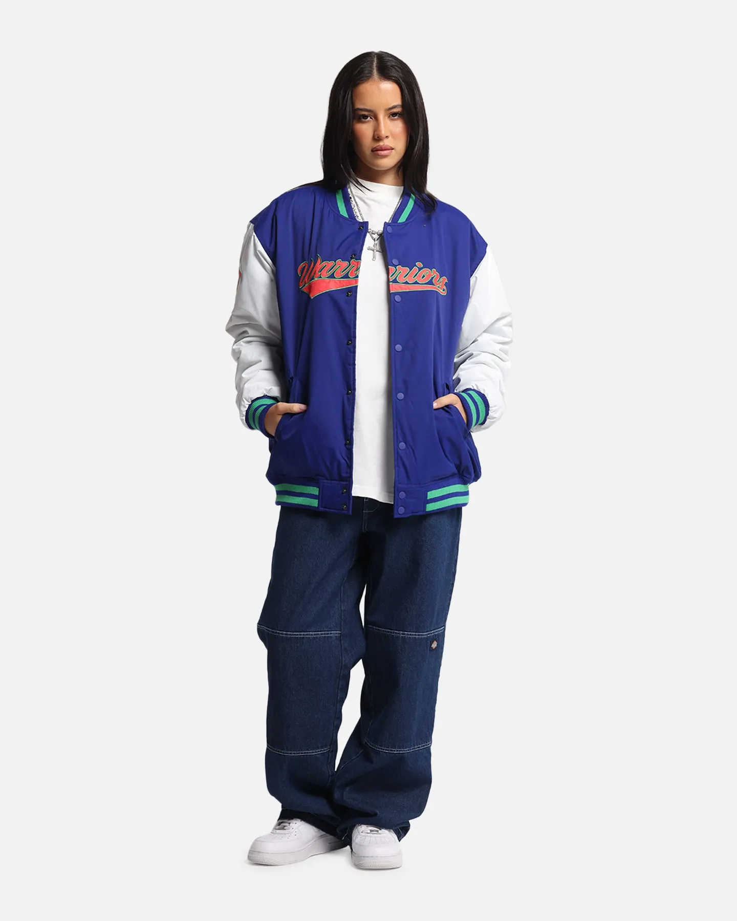 Bleacher Athletic New Zealand Warriors NRL 1908 Baseball Varsity Jacket Official Team Colour