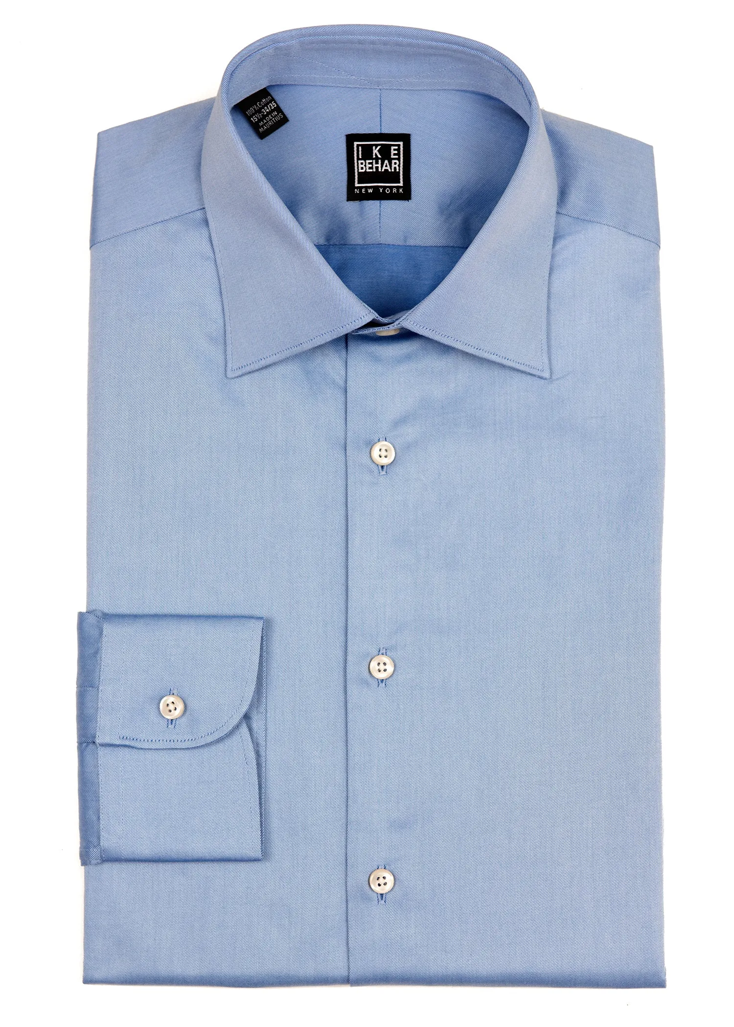 Blue Italian Twill Dress Shirt