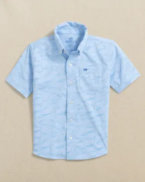 Boys Intercoastal Game Fish Short Sleeve Sport Shirt