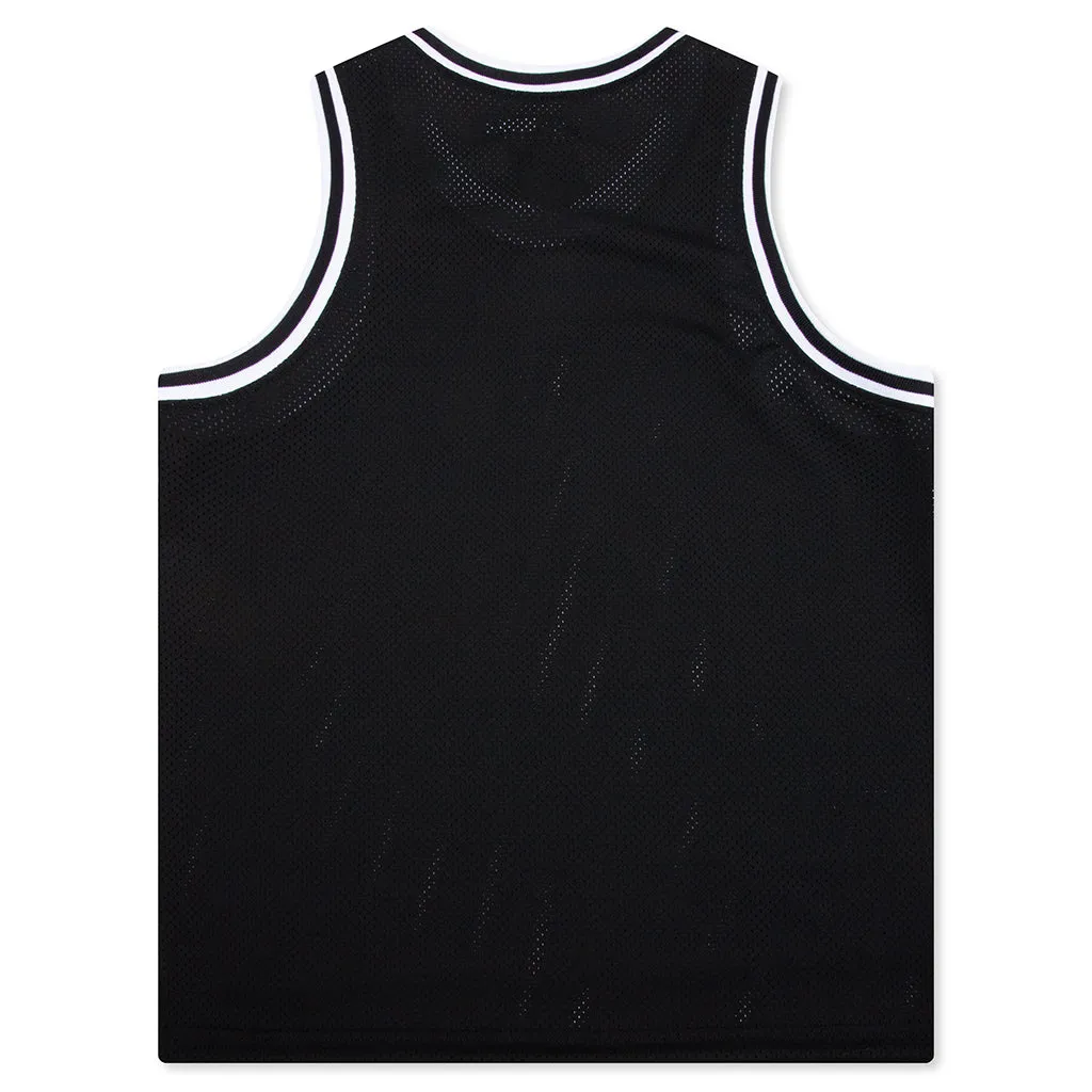 Burnout Basketball Jersey - Black