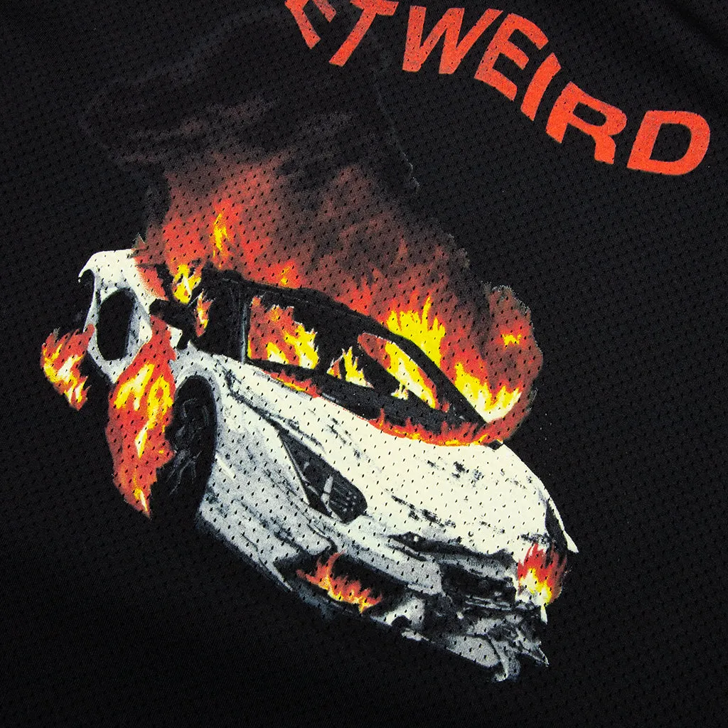 Burnout Basketball Jersey - Black
