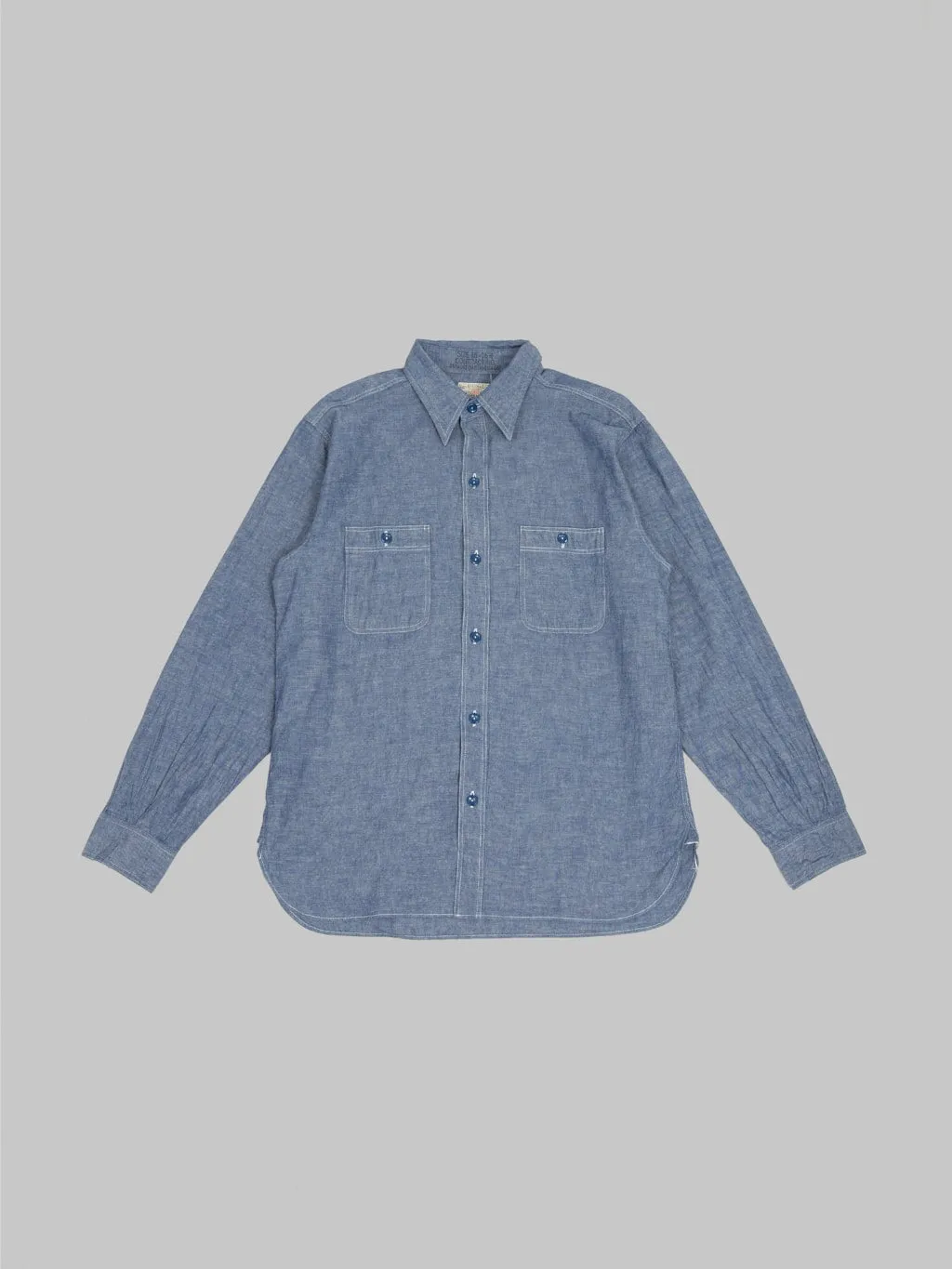 Buzz Rickson's BR25995 Blue Chambray Work Shirt