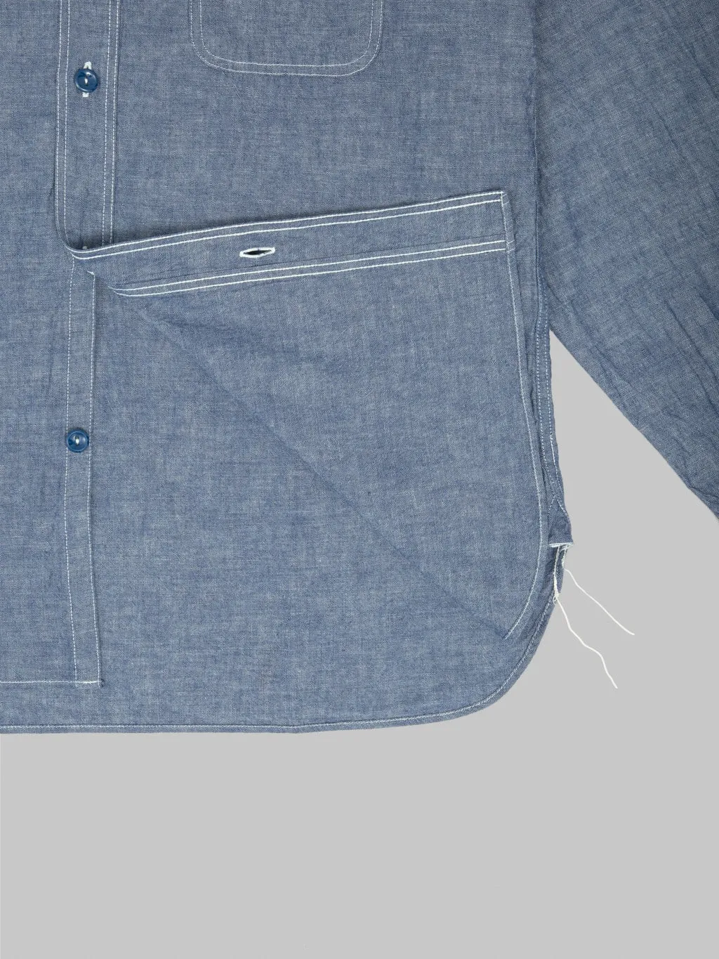 Buzz Rickson's BR25995 Blue Chambray Work Shirt