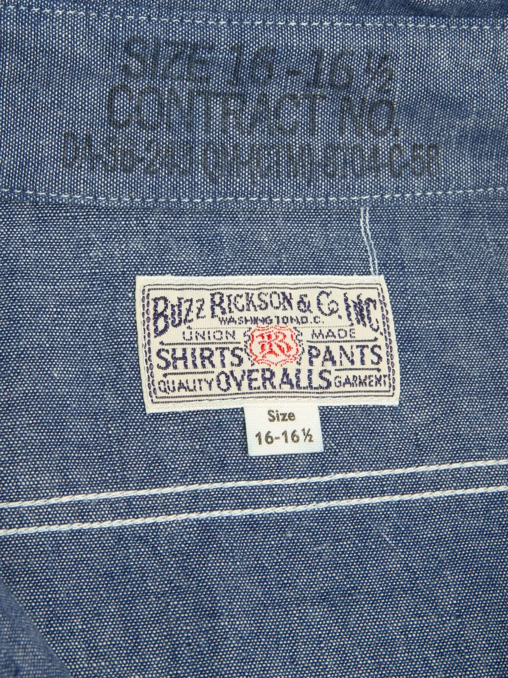 Buzz Rickson's BR25995 Blue Chambray Work Shirt