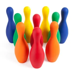 Champion Sports Colorful Foam Bowling Pin Set
