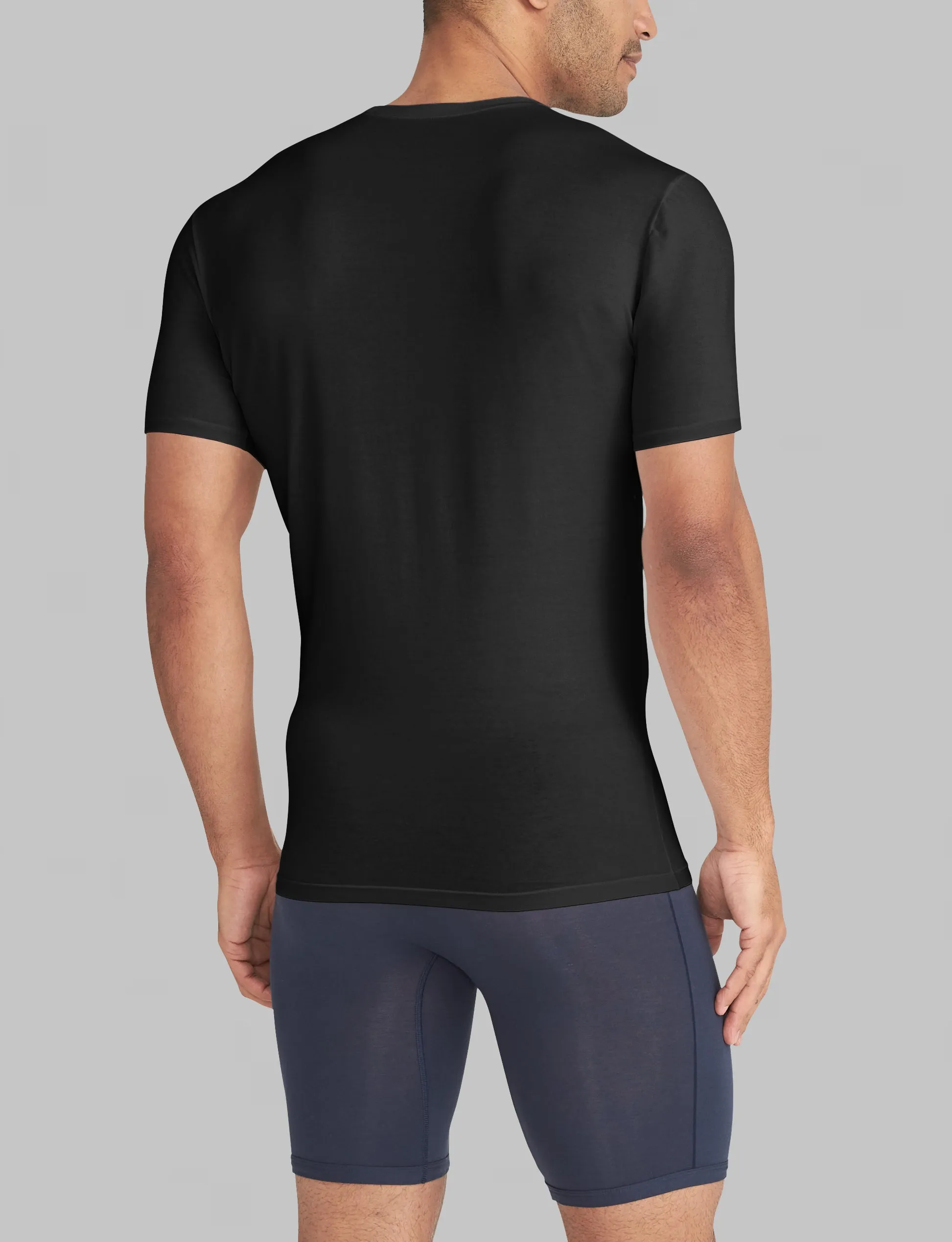 Cool Cotton Crew Neck Stay-Tucked Undershirt (3-Pack)
