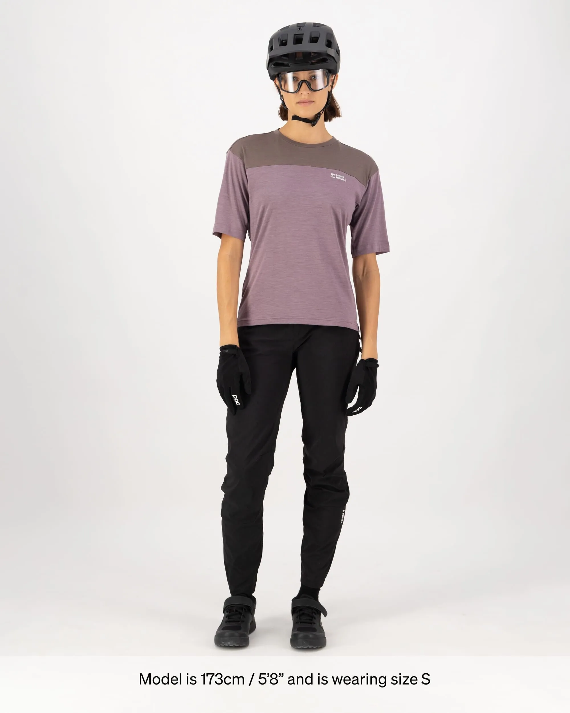 Diversion Merino Bike Jersey Short Sleeve - Mauve / Iron
