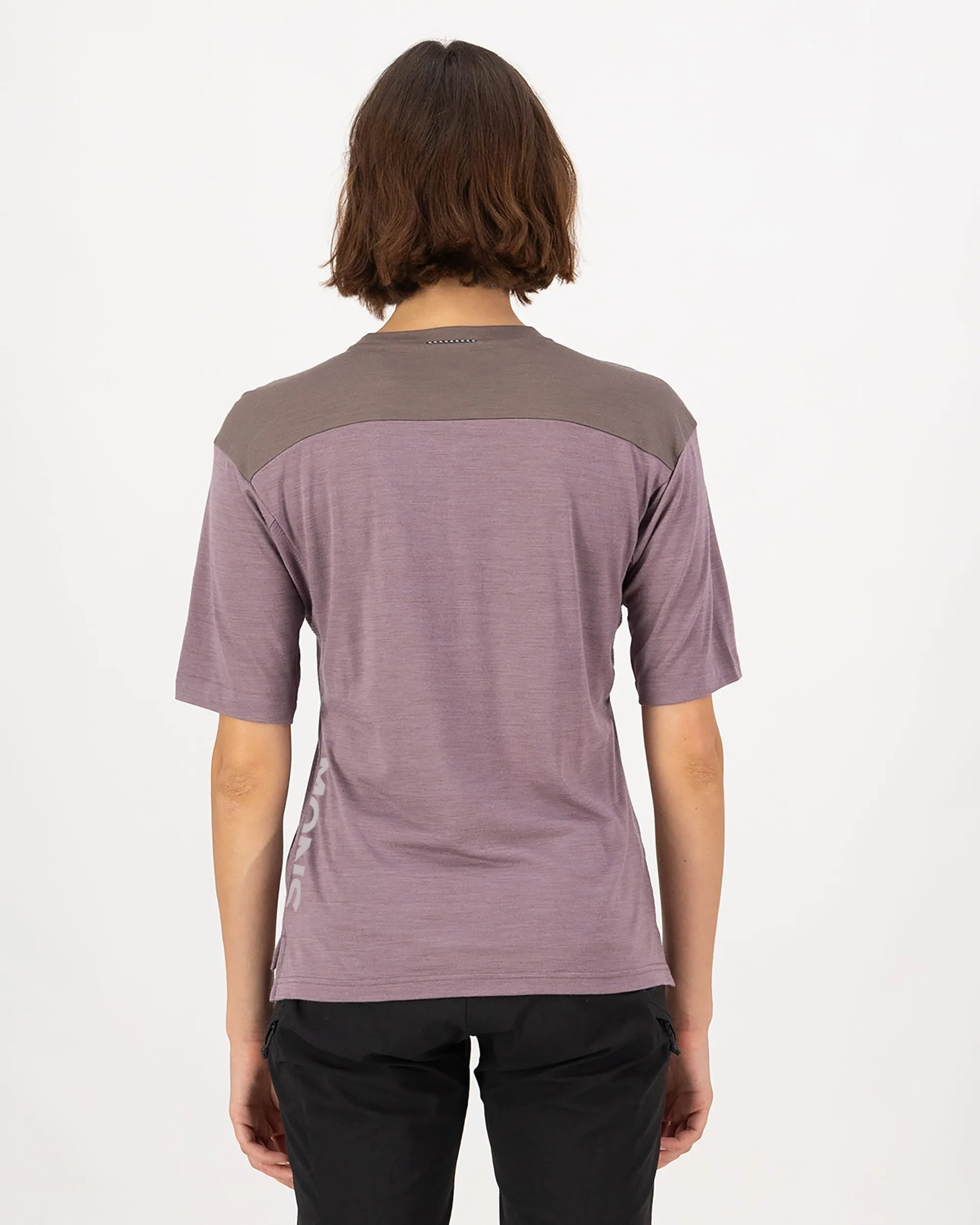Diversion Merino Bike Jersey Short Sleeve - Mauve / Iron
