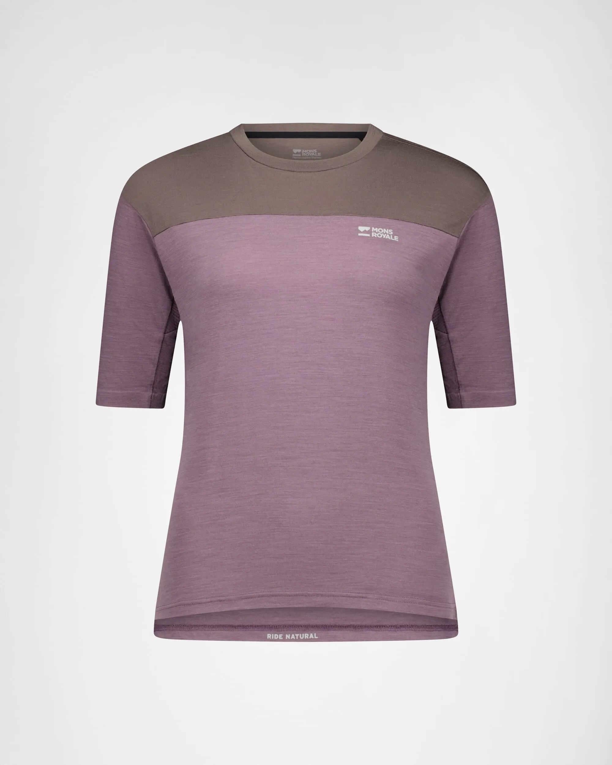 Diversion Merino Bike Jersey Short Sleeve - Mauve / Iron