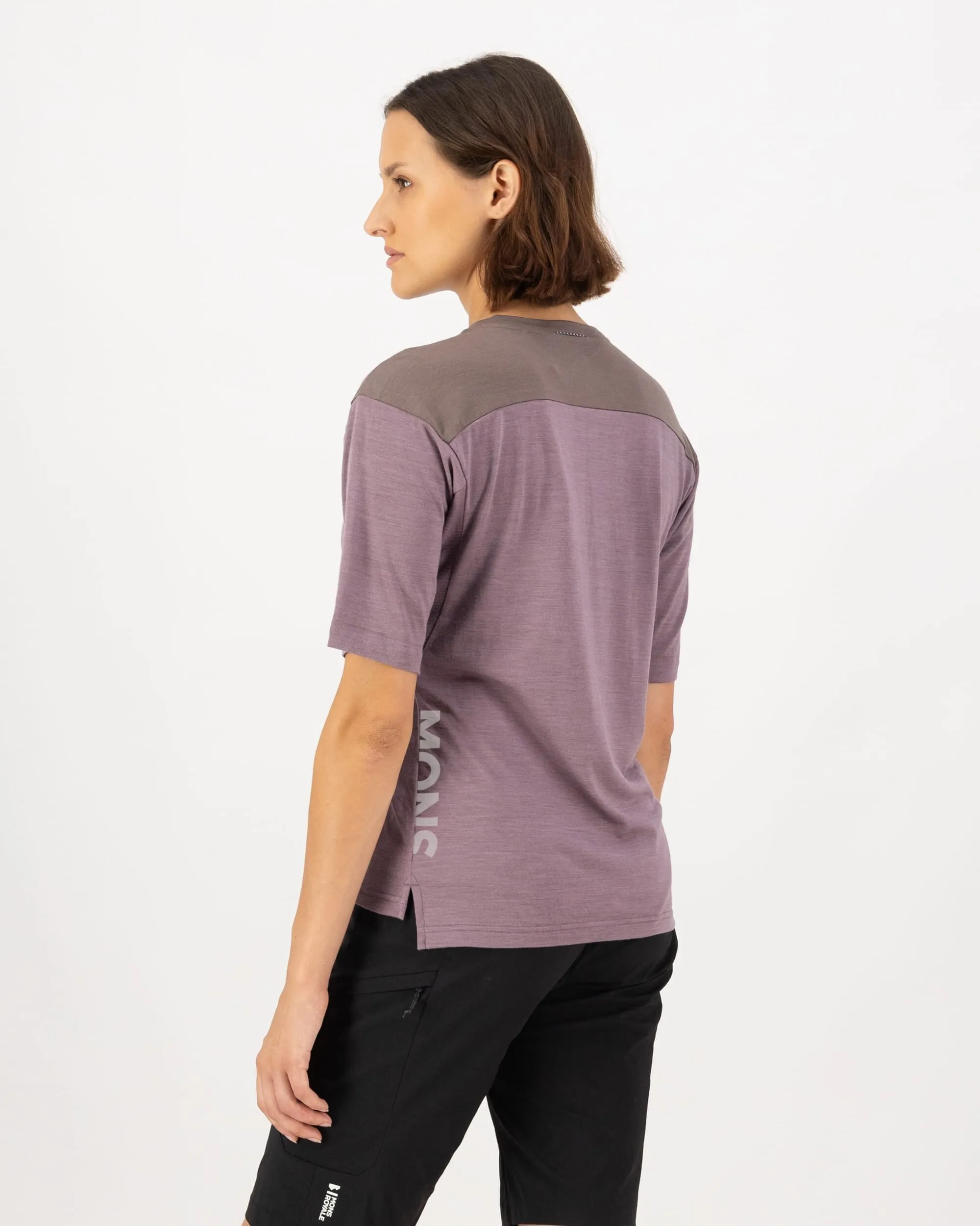 Diversion Merino Bike Jersey Short Sleeve - Mauve / Iron