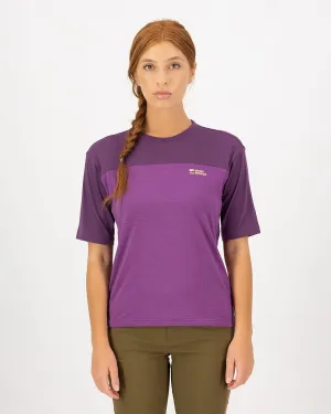 Diversion Merino Bike Jersey Short Sleeve - Ultraviolet / Boysenberry