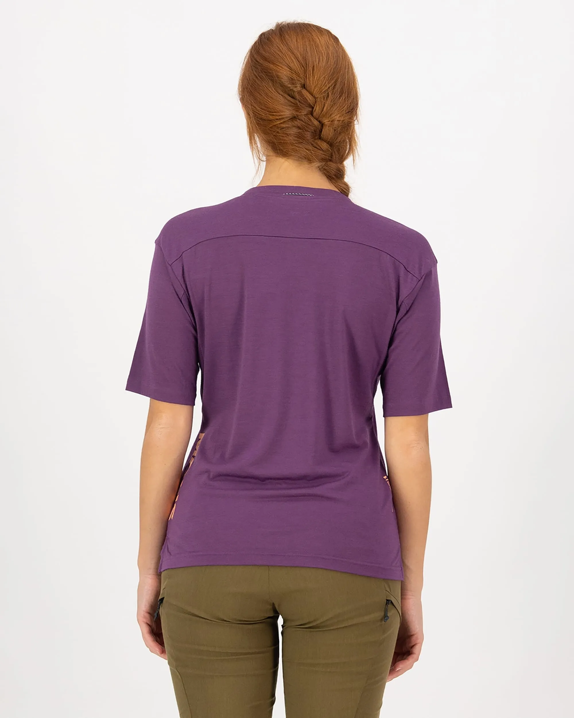 Diversion Merino Bike Jersey Short Sleeve - Ultraviolet / Boysenberry