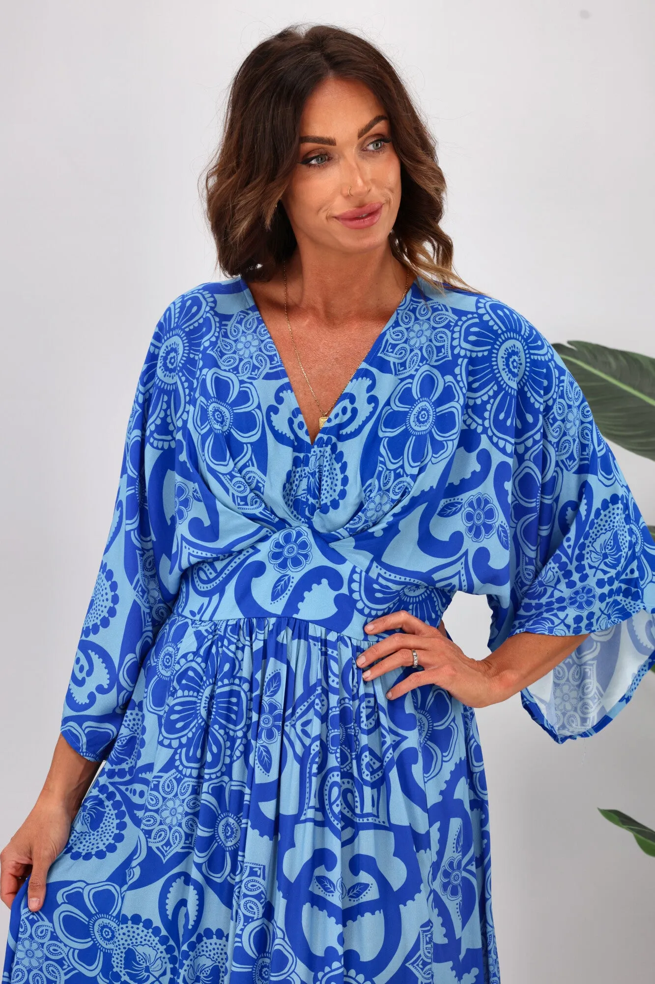 Dreamcatcher Florence Midi Dress Blue