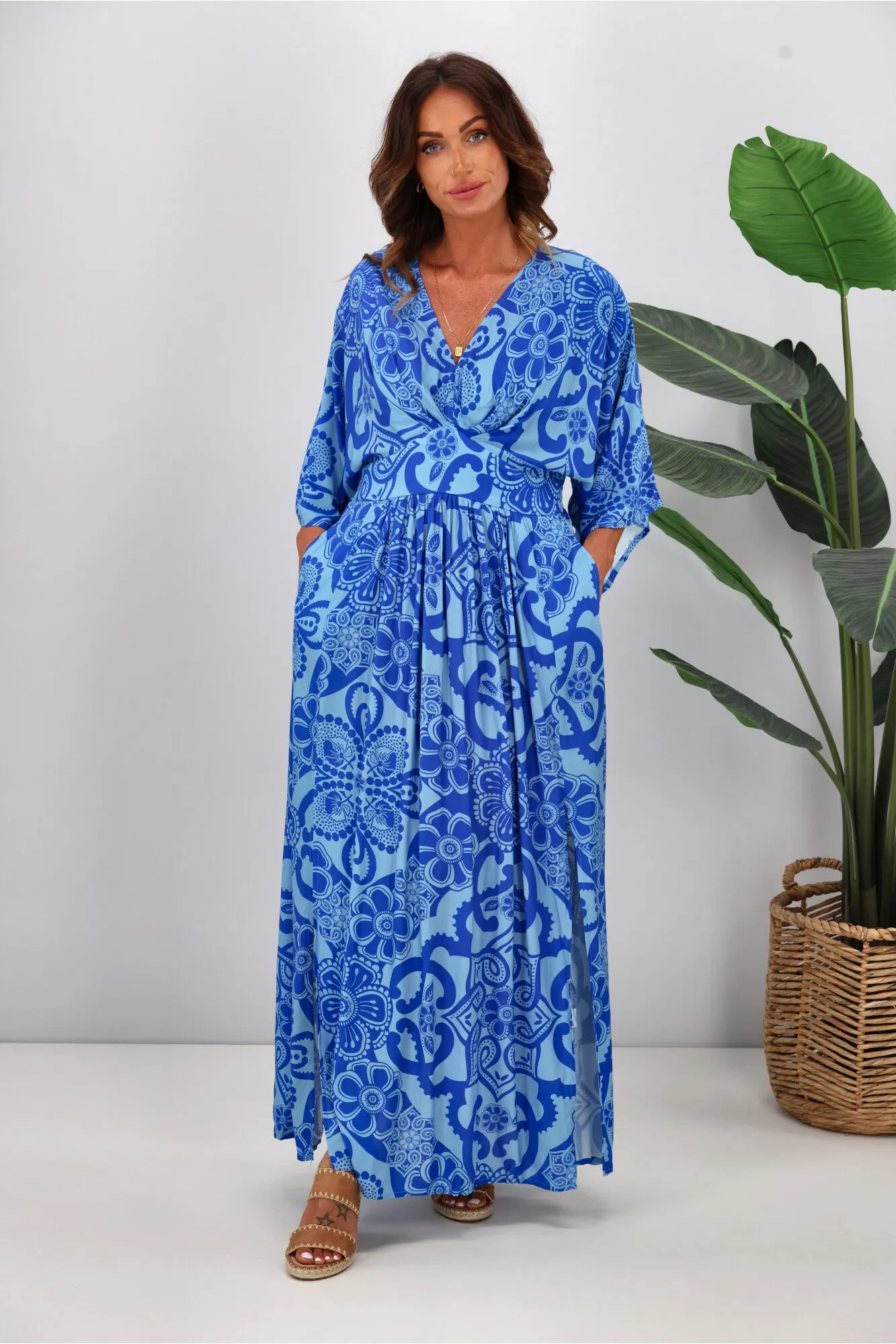 Dreamcatcher Florence Midi Dress Blue