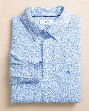 Flower Frenzy Intercoastal Long Sleeve Sport Shirt