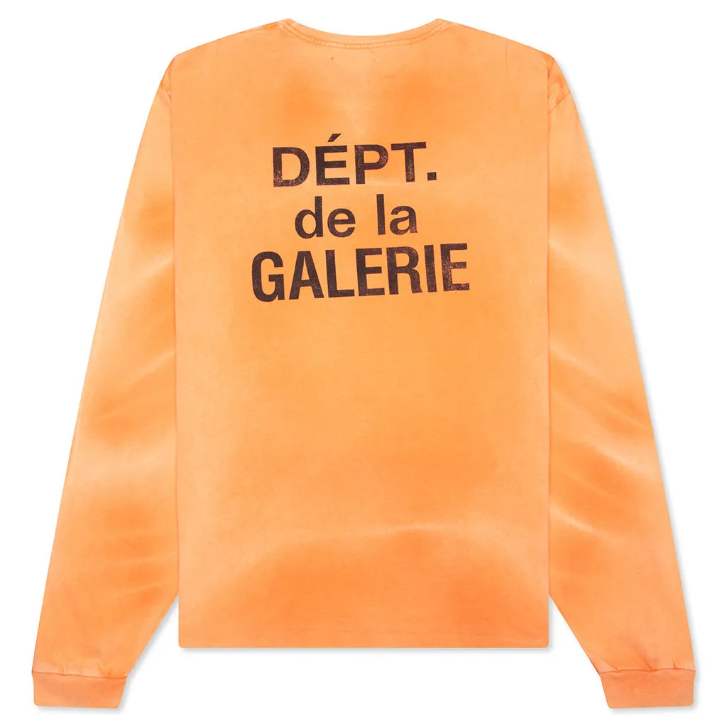 French L/S Tee - Bright Orange