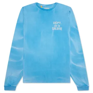 French L/S Tee - Cyan