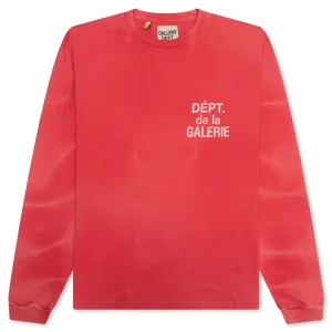 French L/S Tee - Red