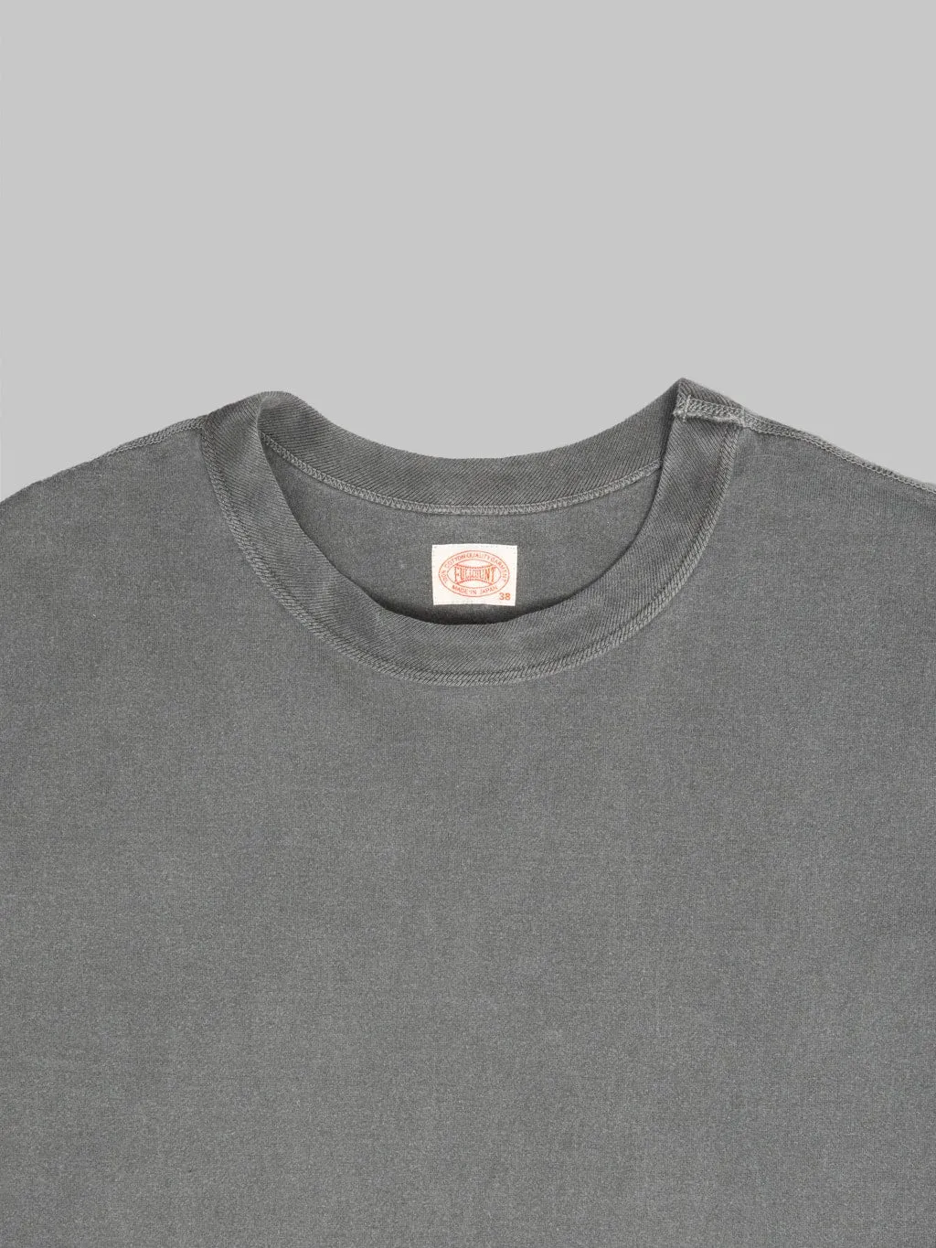 Fullcount 5222 Flat Seam Heavyweight T-Shirt Ink Black