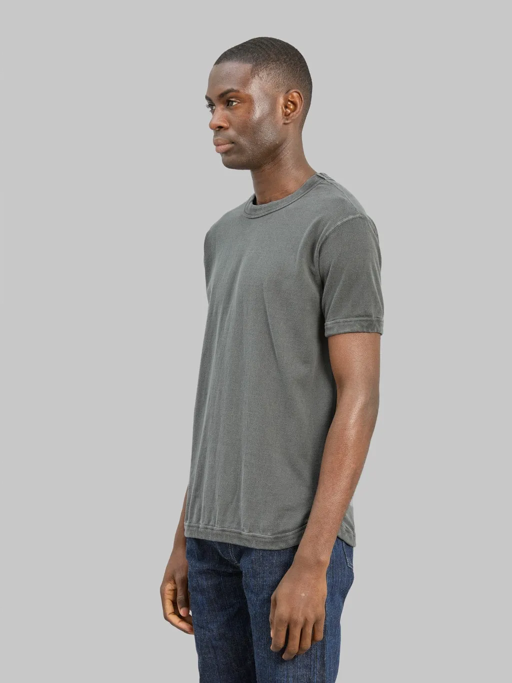 Fullcount 5222 Flat Seam Heavyweight T-Shirt Ink Black