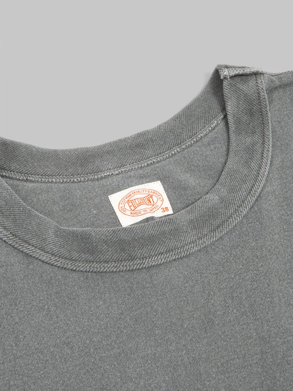 Fullcount 5222 Flat Seam Heavyweight T-Shirt Ink Black