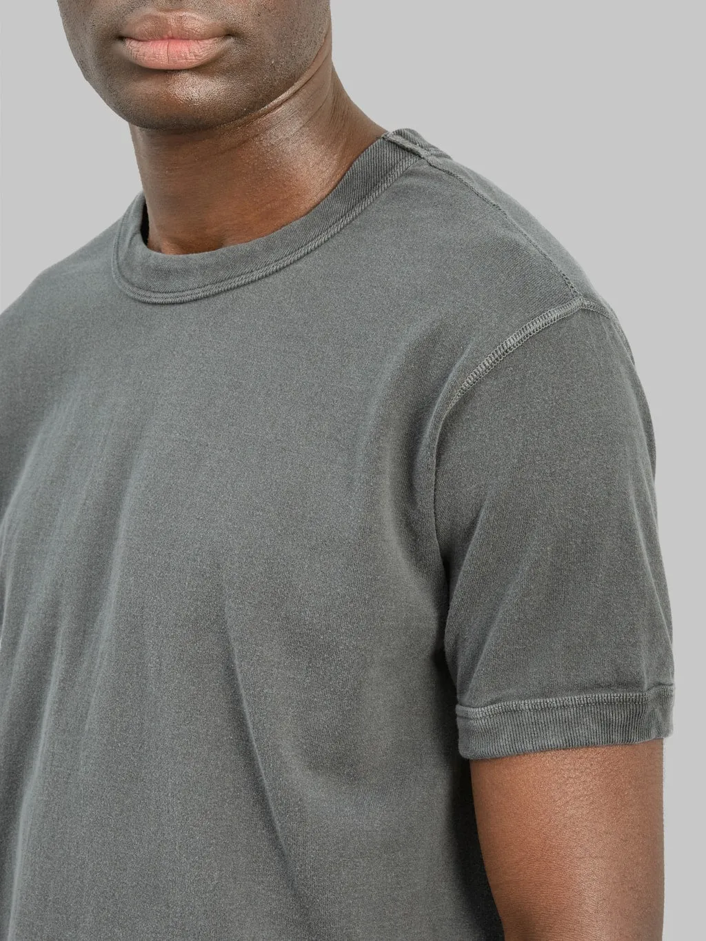 Fullcount 5222 Flat Seam Heavyweight T-Shirt Ink Black