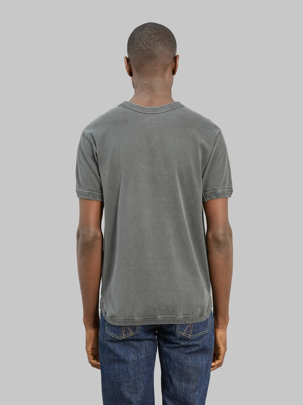 Fullcount 5222 Flat Seam Heavyweight T-Shirt Ink Black