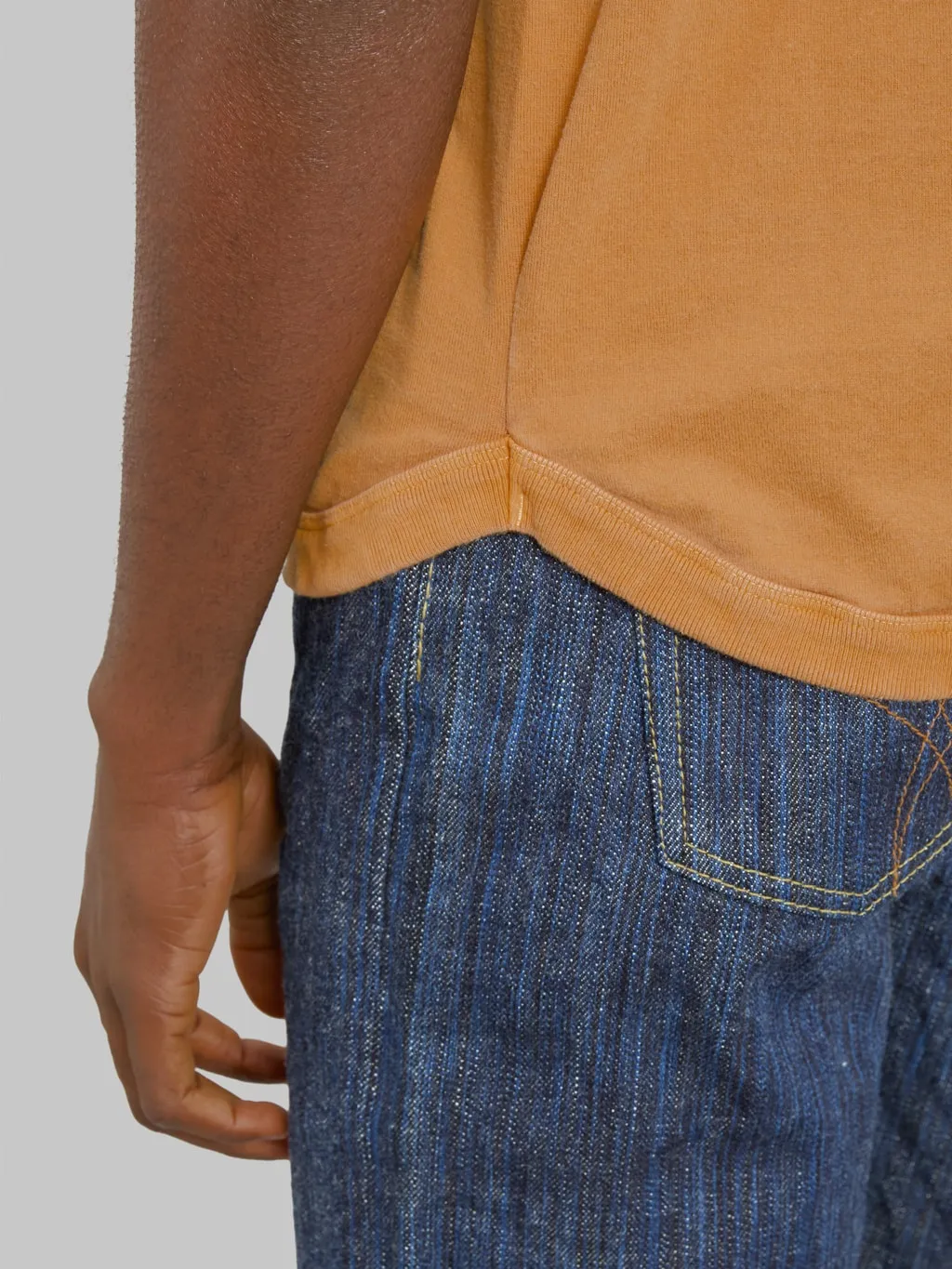 Fullcount 5222 Flat Seam Heavyweight T-Shirt Saffron