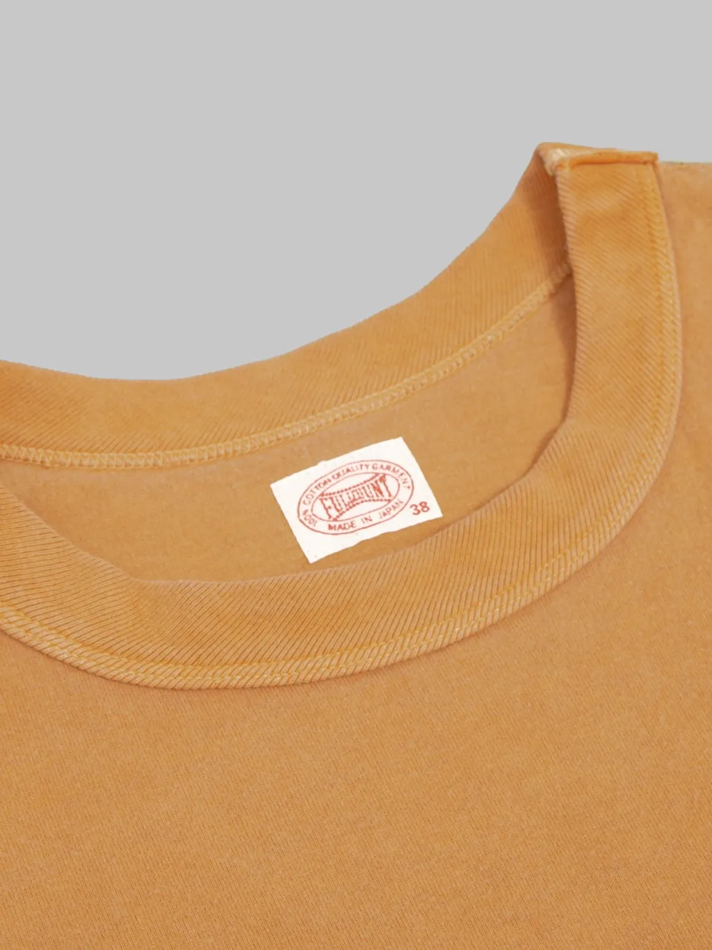 Fullcount 5222 Flat Seam Heavyweight T-Shirt Saffron