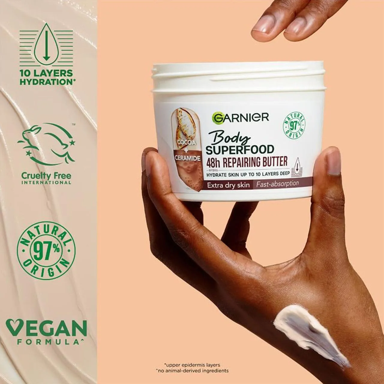 Garnier Body Superfood 48H Repairing Butter Very Dry Skin Cocoa   Ceramide 380ml
