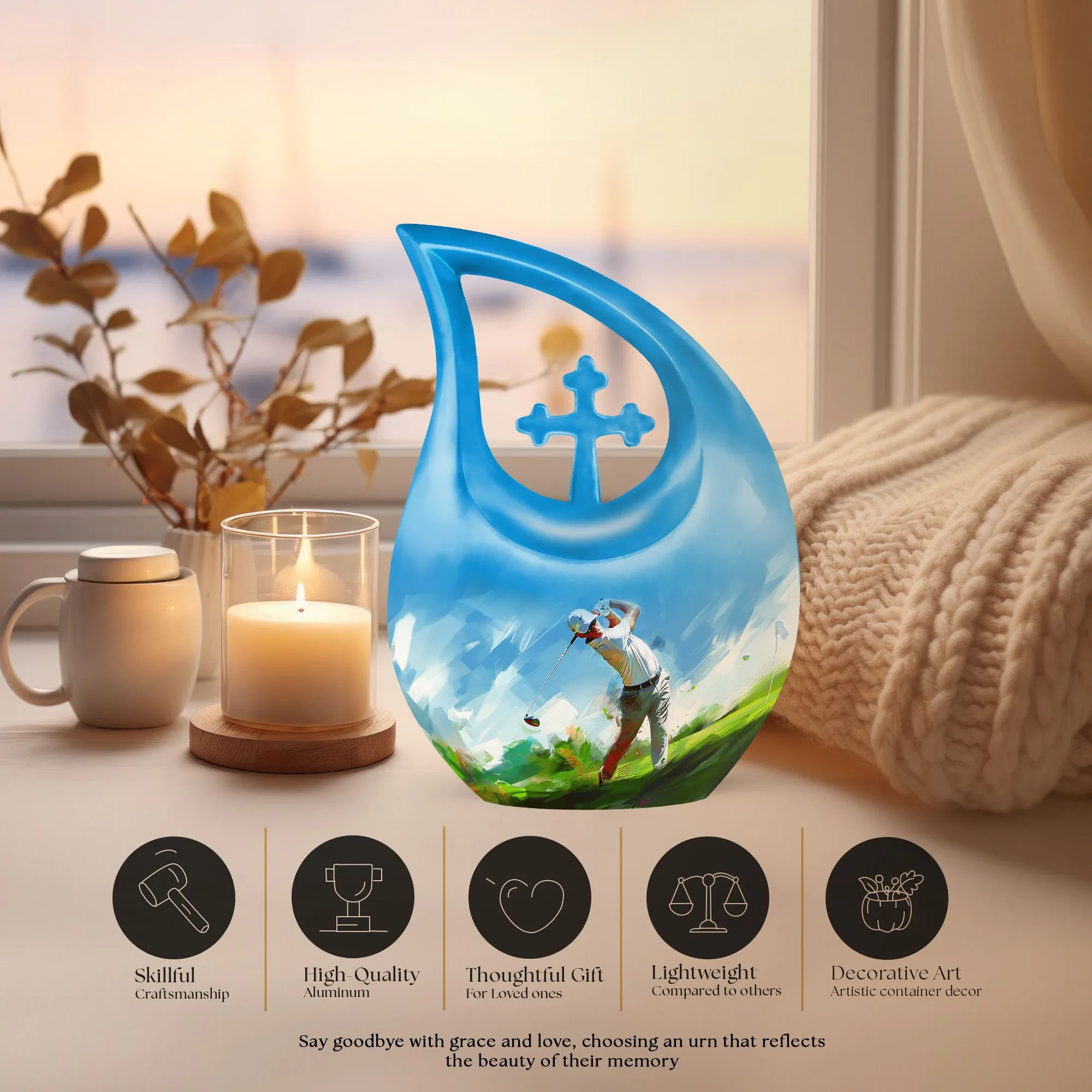 Golf Tribute: Distinctive Mom's Everlasting Memory Golf Urn