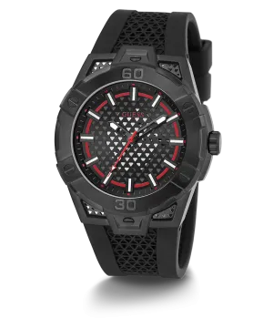 GUESS Mens Black Analog Watch
