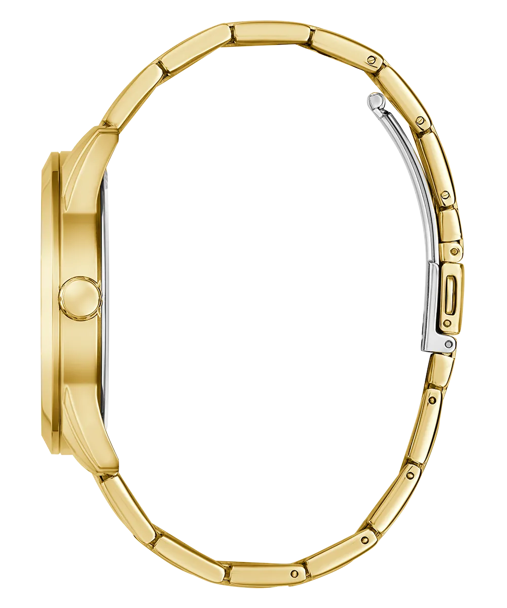 GUESS Mens Gold Tone Analog Watch
