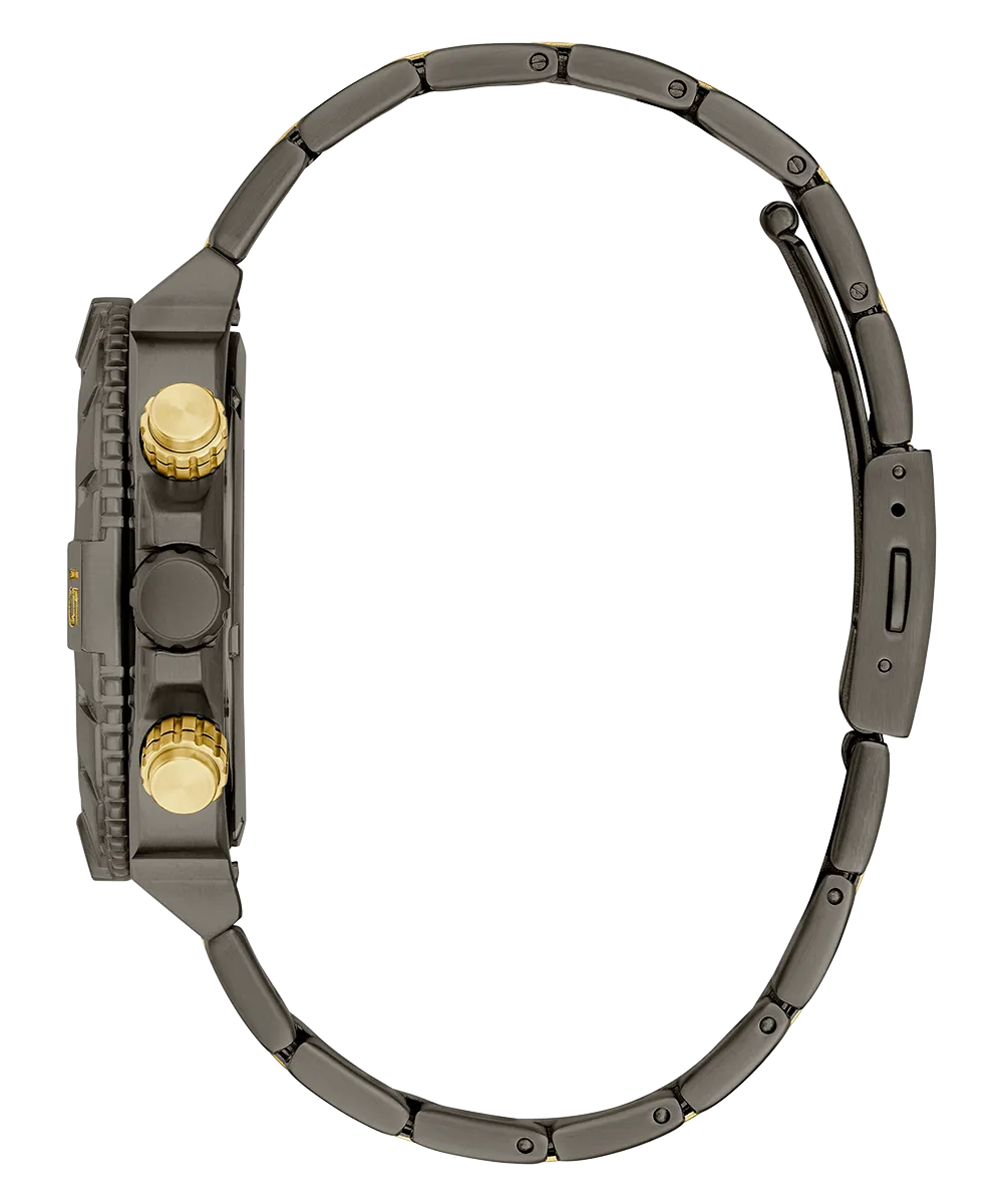 GUESS Mens Gunmetal Multi-function Watch