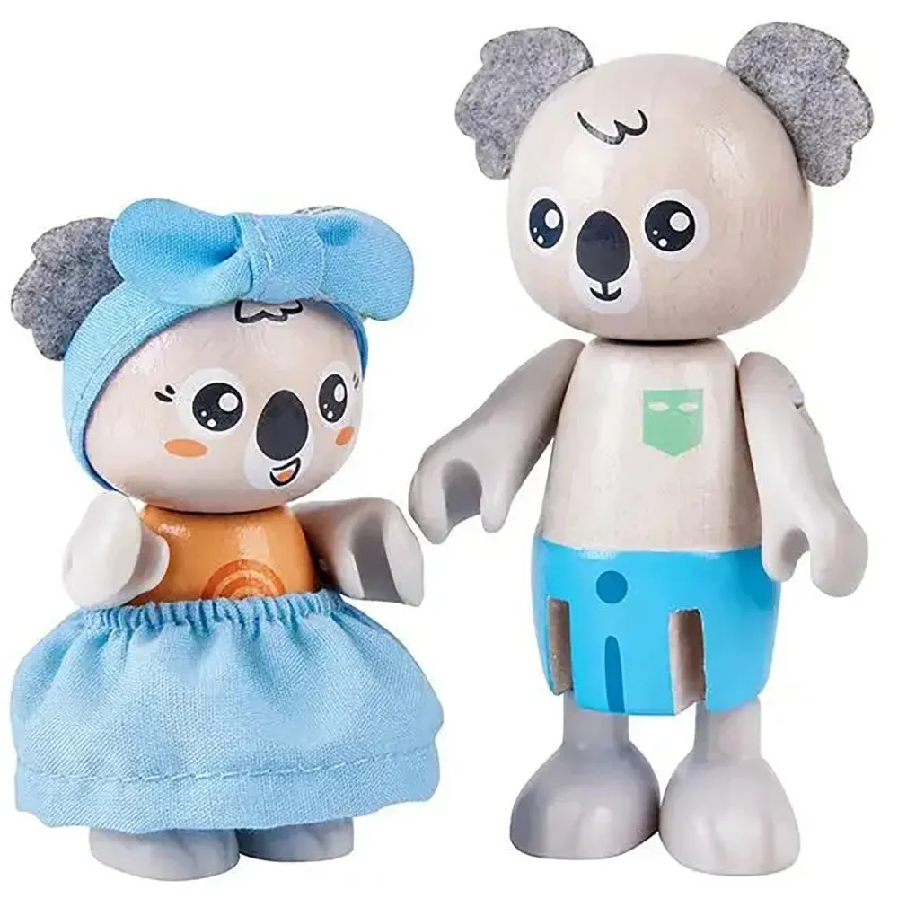 Hape Koala Family Adventure - 4 Playful Wooden Koalas